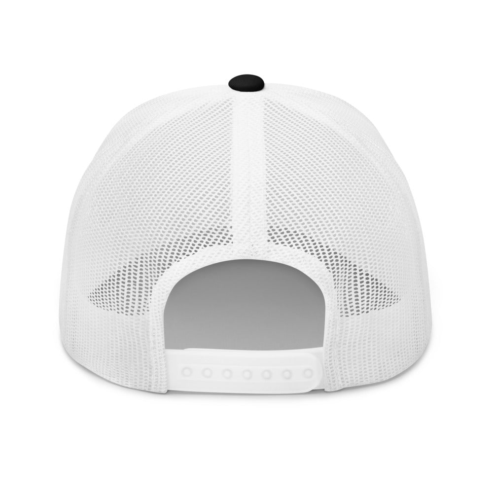 Full Story Retro Trucker (Black/White Mesh)