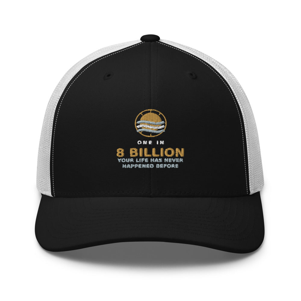 Full Story Retro Trucker (Black/White Mesh)