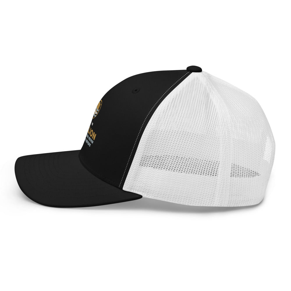 Full Story Retro Trucker (Black/White Mesh)