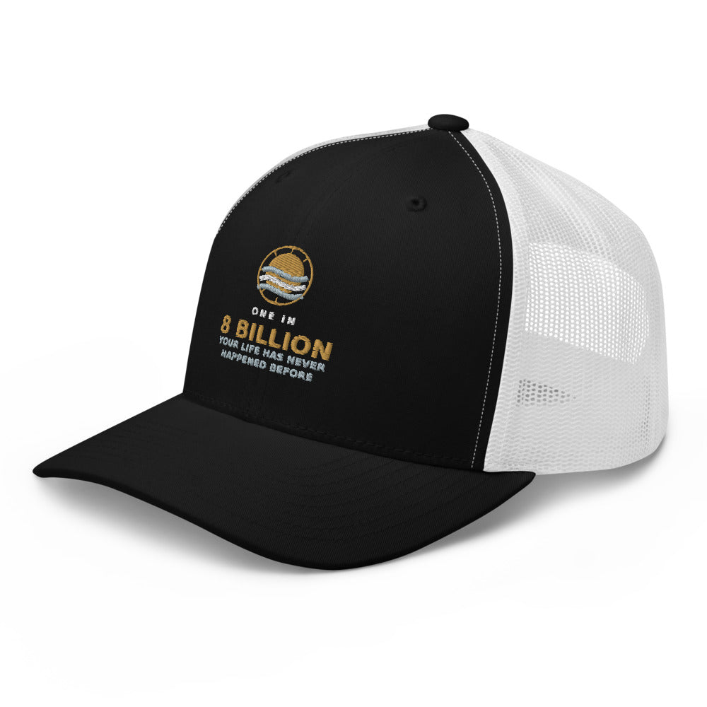 Full Story Retro Trucker (Black/White Mesh)